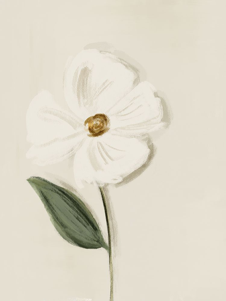 White Flower 2 art print by Leah Straatsma for $57.95 CAD