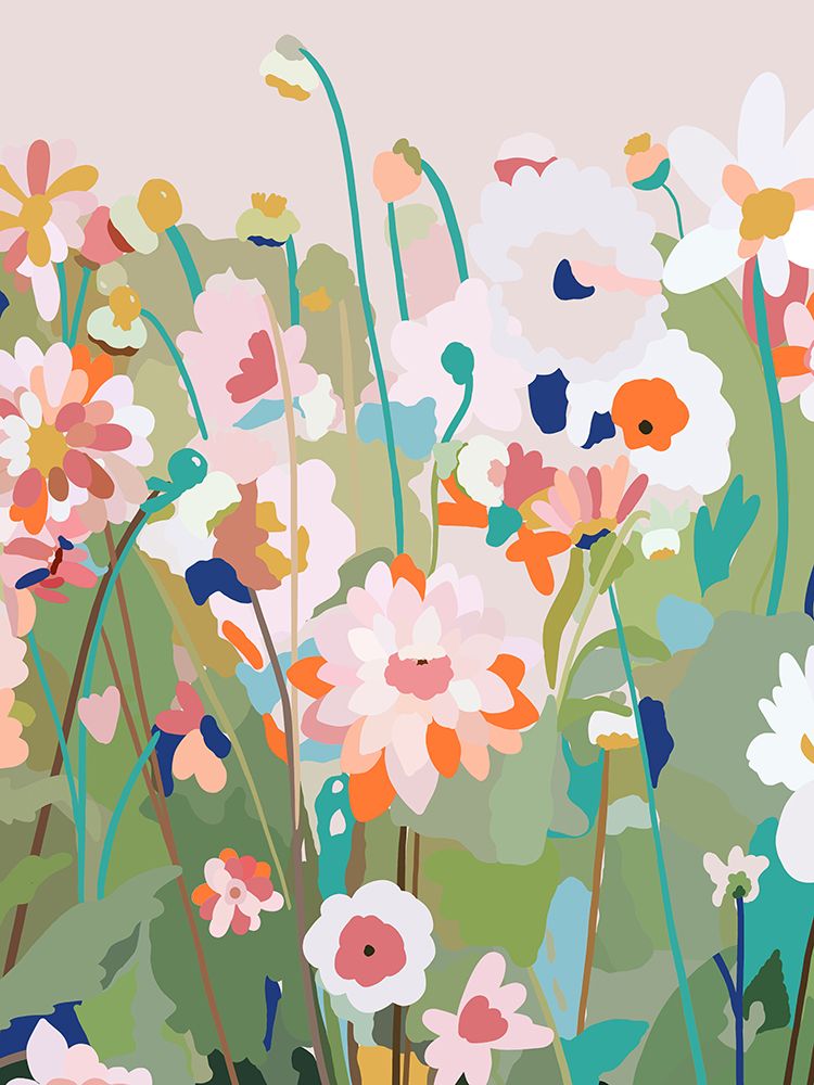Reworked Floral Field art print by Leah Straatsma for $57.95 CAD