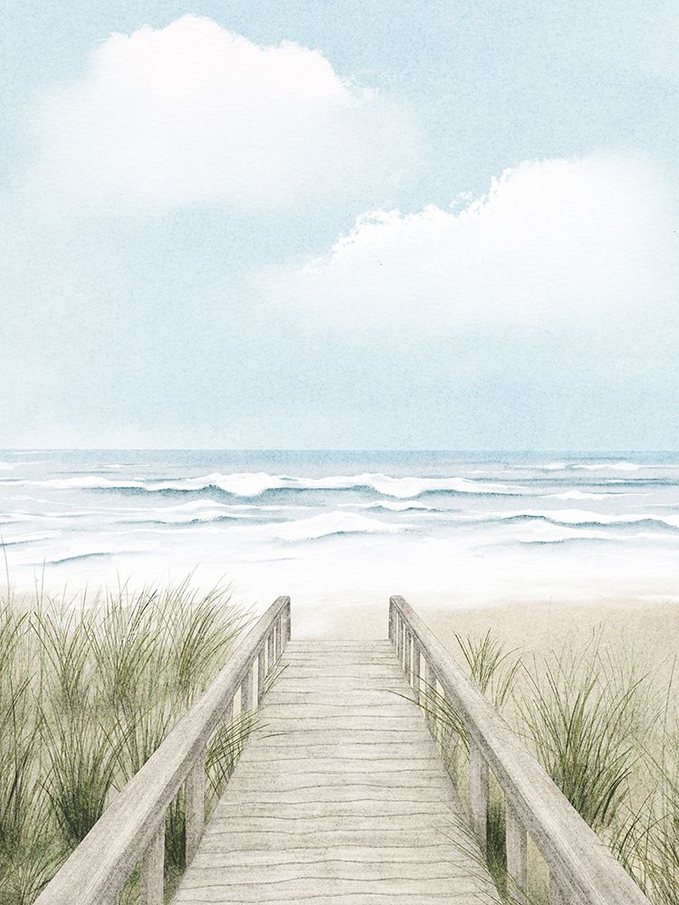 Wooden Path To The Beach art print by Leah Straatsma for $57.95 CAD
