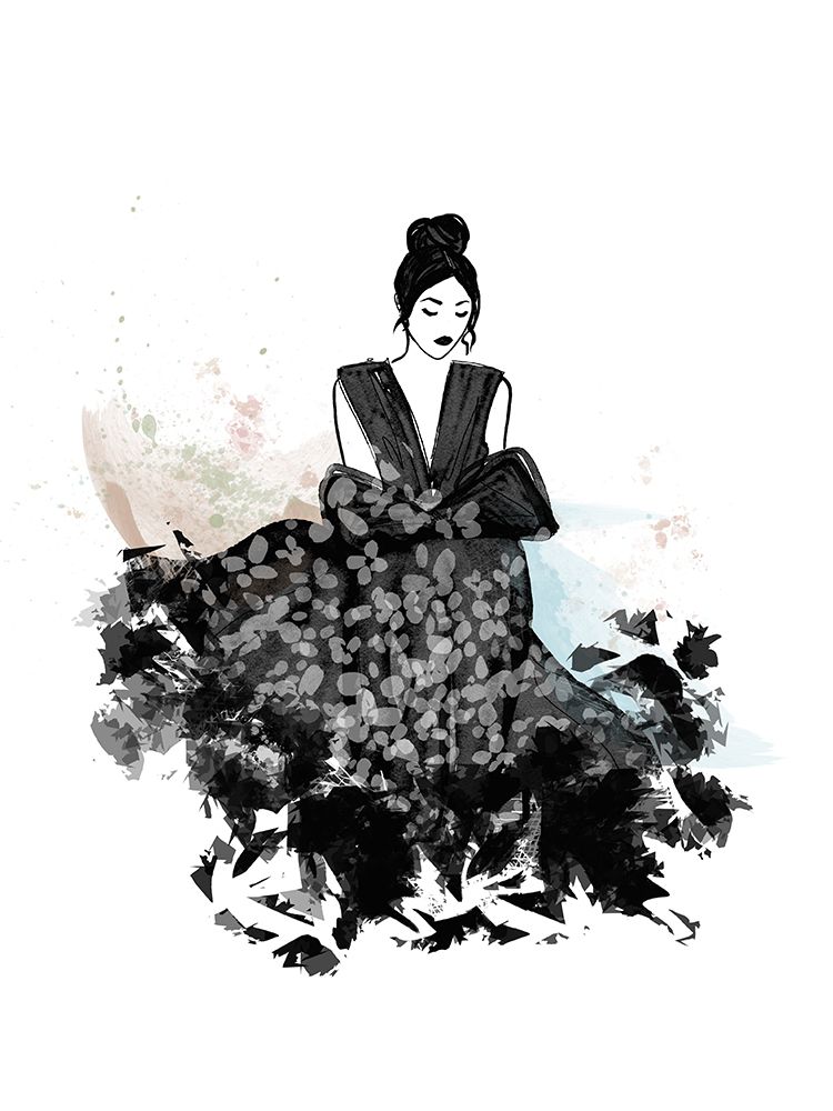 Inky Lady 1 art print by Leah Straatsma for $57.95 CAD