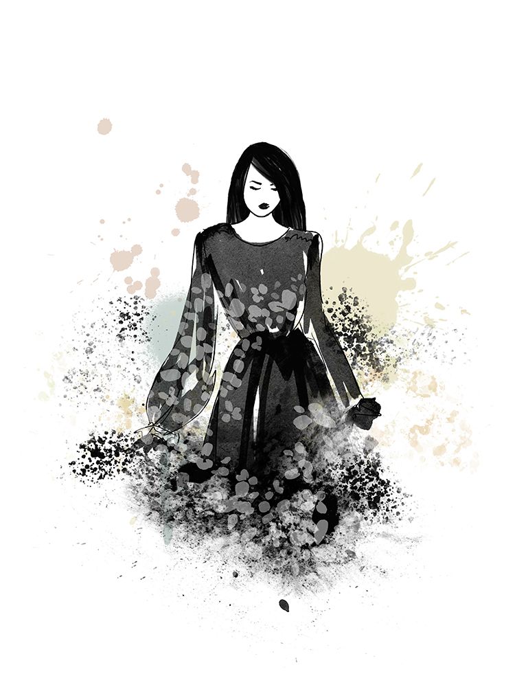 Inky Lady 2 art print by Leah Straatsma for $57.95 CAD