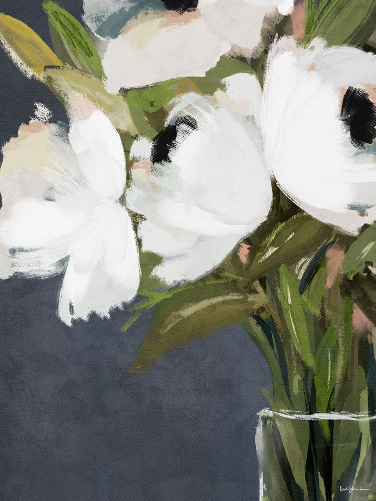 White Florals In Vase art print by Leah Straatsma for $57.95 CAD
