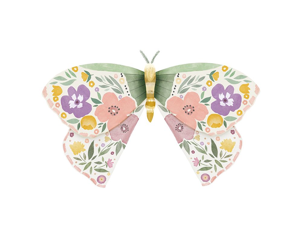 Marigold Floral Moth art print by Leah Straatsma for $57.95 CAD