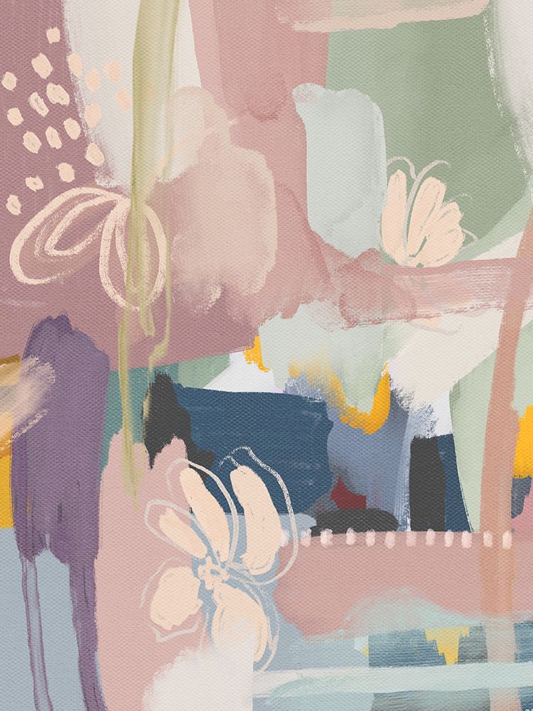 Abstract Mauve Green Blue art print by Leah Straatsma for $57.95 CAD