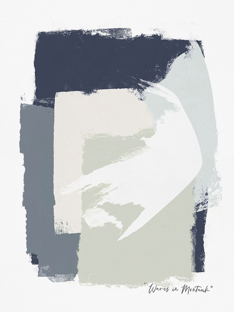 Abstract Waves In Montauk art print by Leah Straatsma for $57.95 CAD
