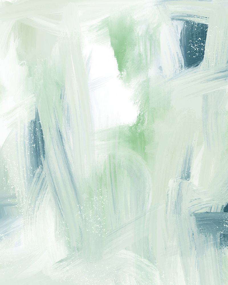Dusty Greens And Blues art print by Leah Straatsma for $57.95 CAD