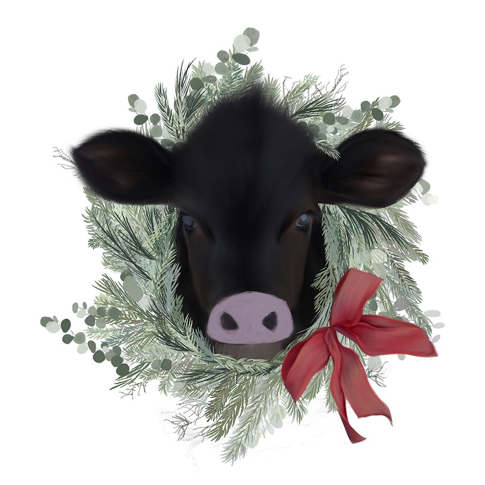 Cow Wreath art print by Leah Straatsma for $57.95 CAD