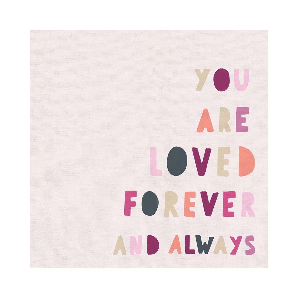 Square Pink You are Loved art print by Leah Straatsma for $57.95 CAD