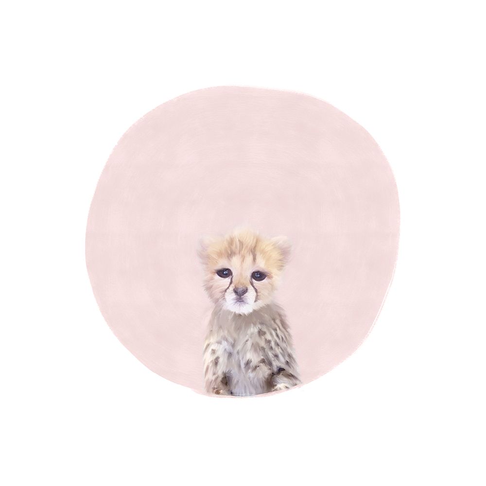 Baby Cheetah Pink art print by Leah Straatsma for $57.95 CAD