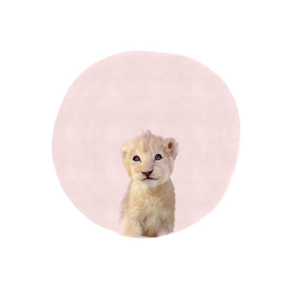 Baby Tiger Pink art print by Leah Straatsma for $57.95 CAD