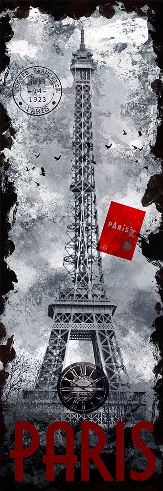 Paris Eiffel Tower art print by Melody Hogan for $57.95 CAD