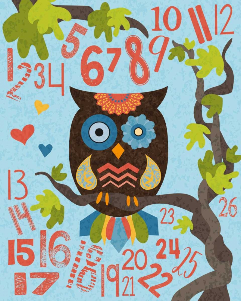Owl Set Numlet 2 art print by Melody Hogan for $57.95 CAD