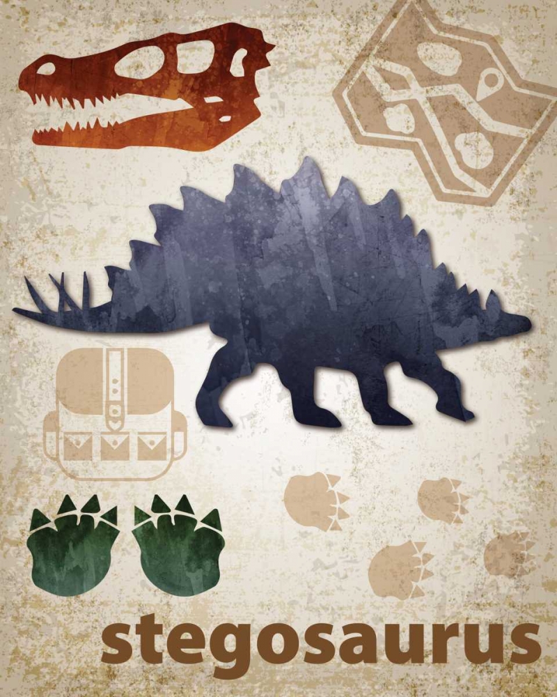 Stegosaurus Dinosaur art print by Melody Hogan for $57.95 CAD