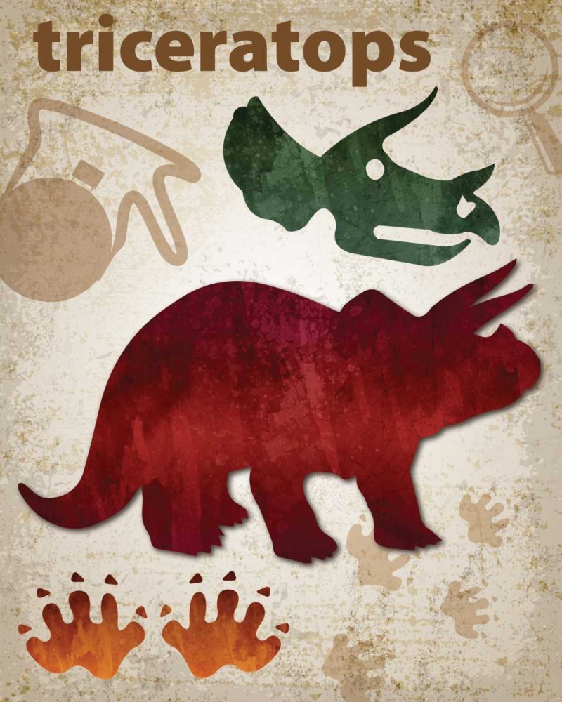 Triceratops Dinosaur art print by Melody Hogan for $57.95 CAD