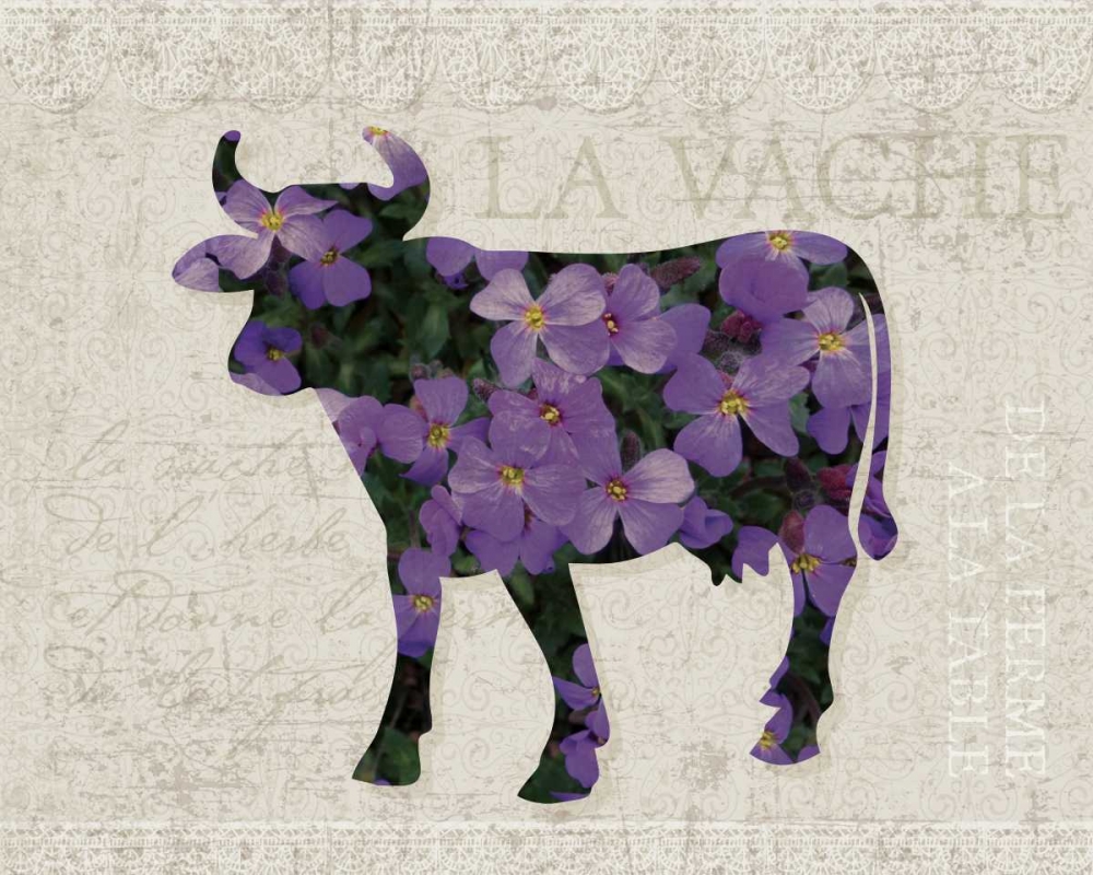 Flower Farm Bull art print by Melody Hogan for $57.95 CAD