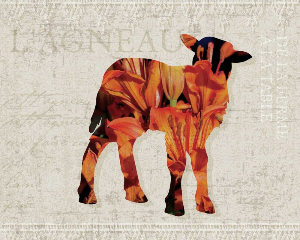 Flower Farm Lamb art print by Melody Hogan for $57.95 CAD