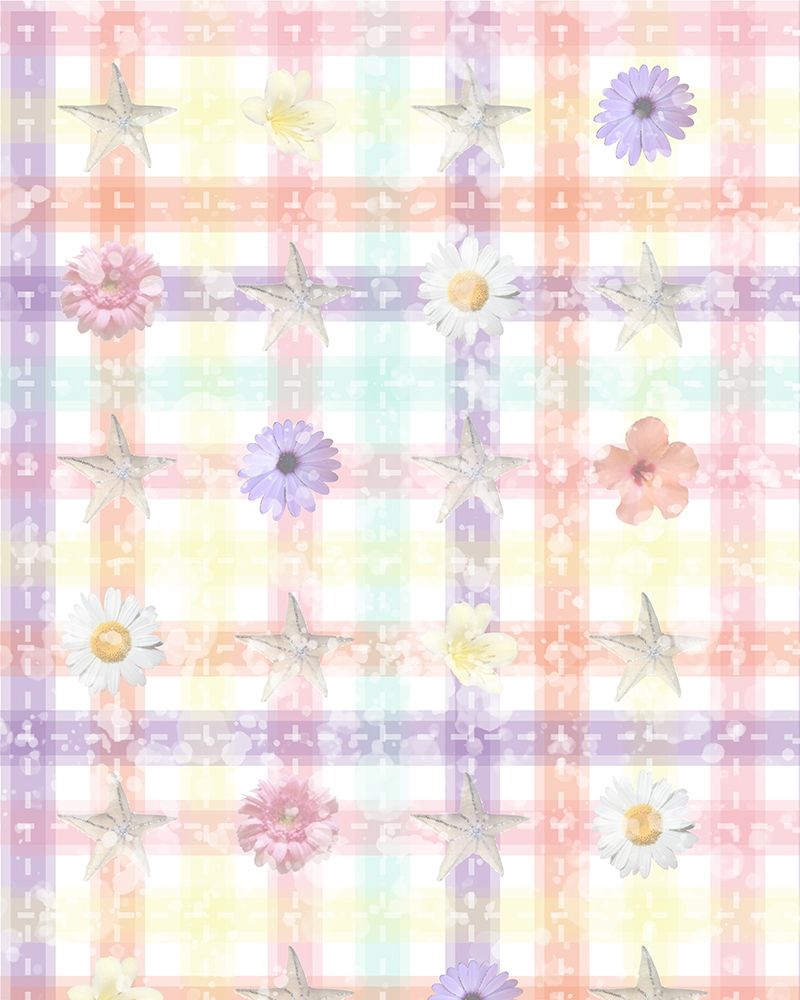 Whimsical Plaid with Flowers art print by Melody Hogan for $57.95 CAD