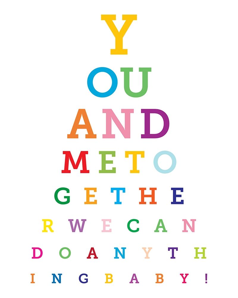 Colorful Eye Chart 2 art print by Melody Hogan for $57.95 CAD