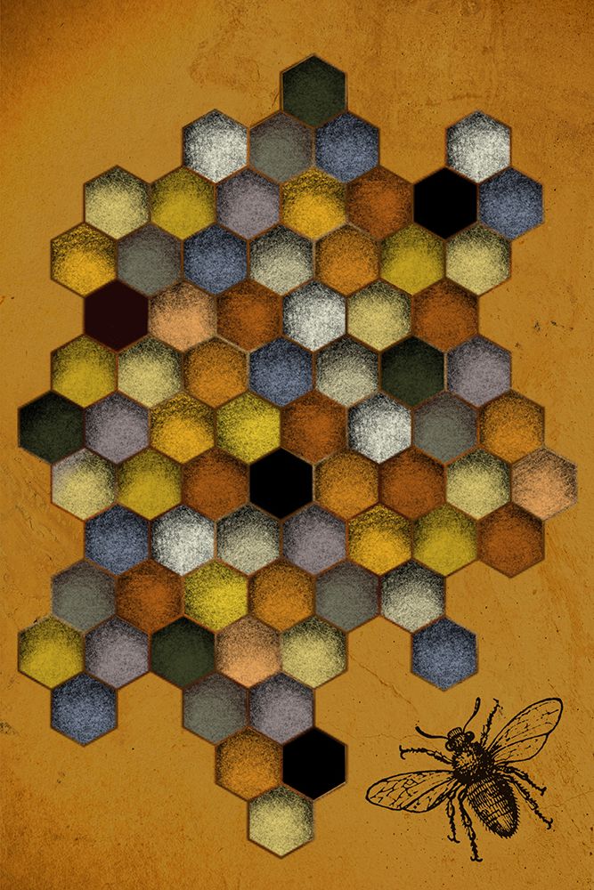 Honeycomb Bee art print by Melody Hogan for $57.95 CAD