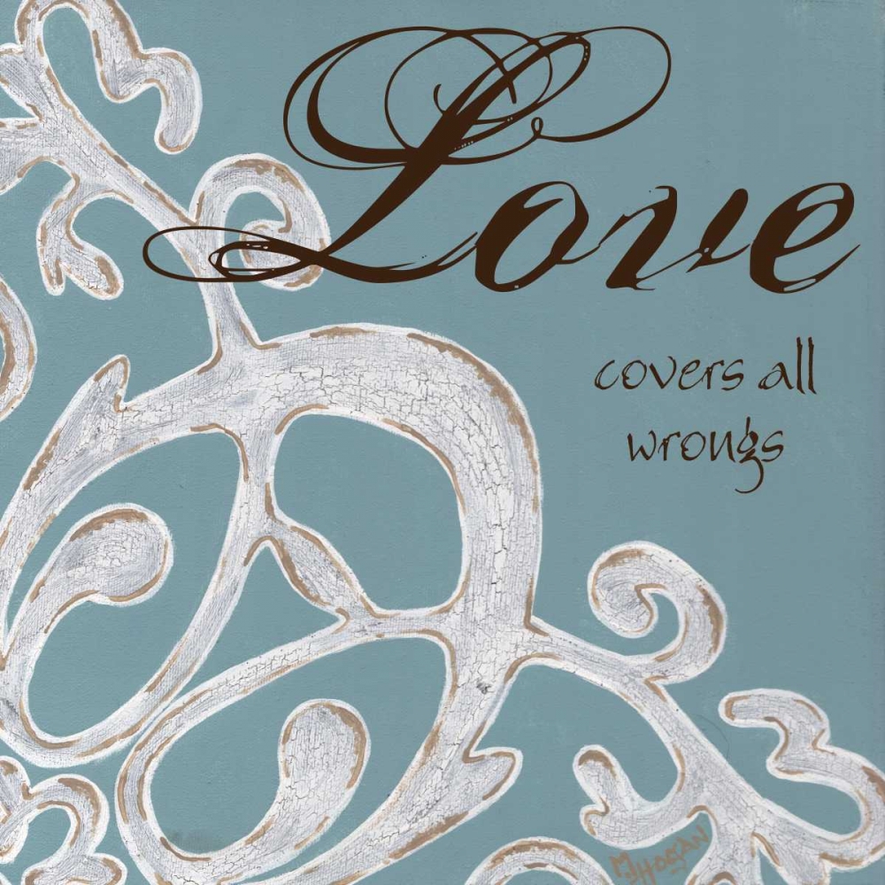 Crackle Filigree Love art print by Melody Hogan for $57.95 CAD