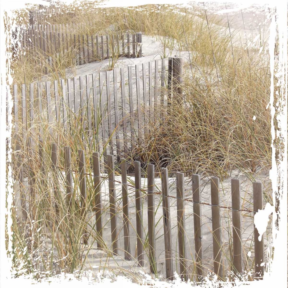 Fence By The Beach art print by Melody Hogan for $57.95 CAD