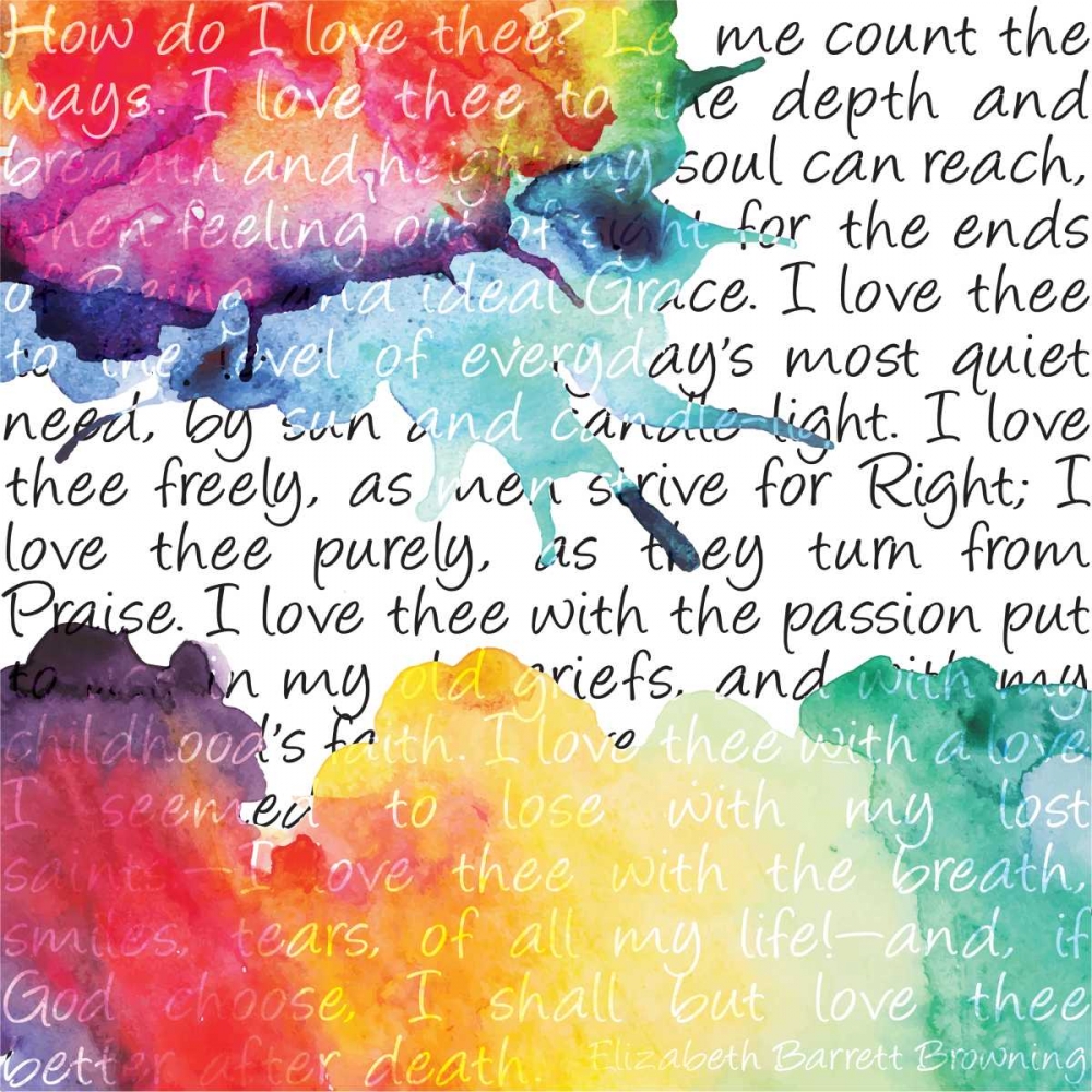 Watercolor Love 6 art print by Melody Hogan for $57.95 CAD