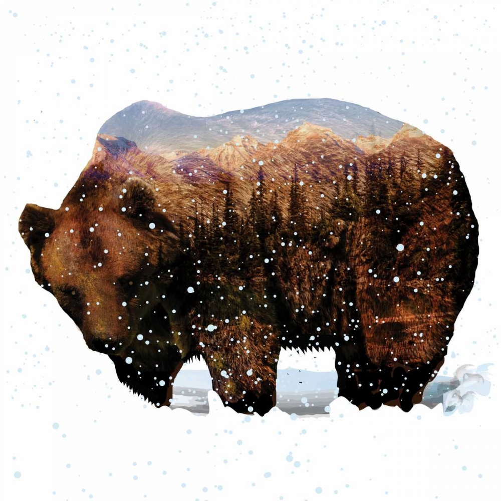 Grizzly Winter art print by Melody Hogan for $57.95 CAD