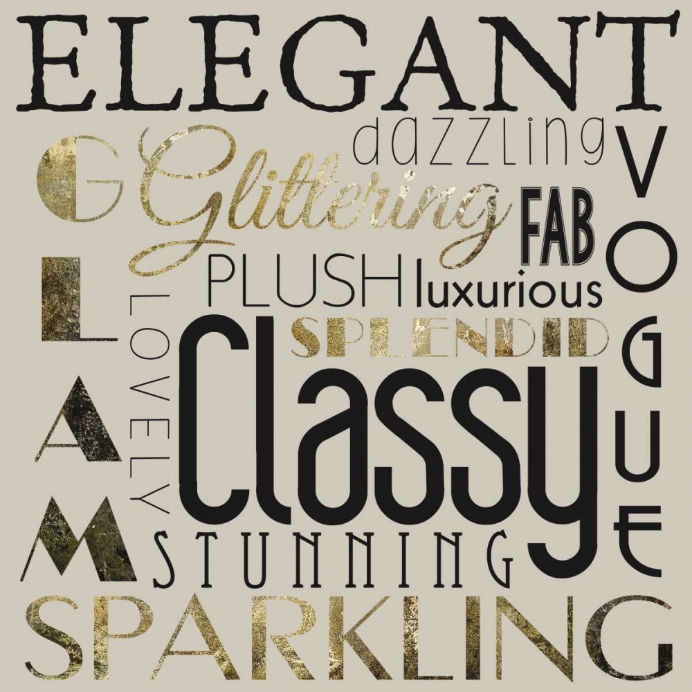 Glamour Gold 3 art print by Melody Hogan for $57.95 CAD