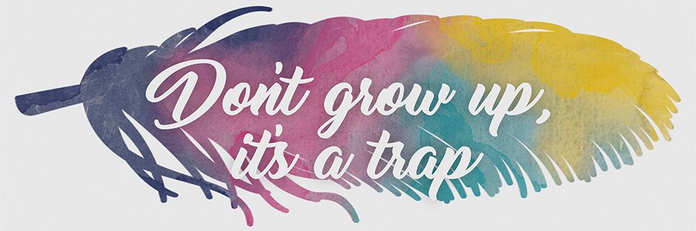 Dont Grow Up art print by Marcus Prime for $57.95 CAD