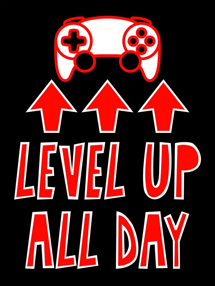 Level Up All Day art print by Marcus Prime for $57.95 CAD