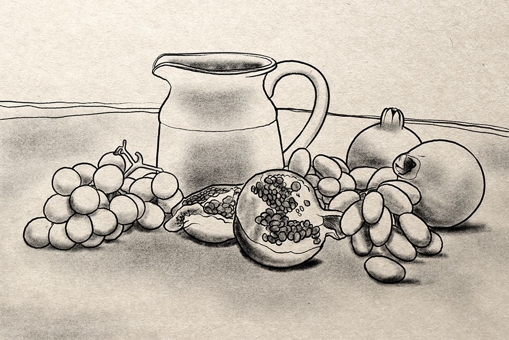 Fruits And Wine art print by Marcus Prime for $57.95 CAD