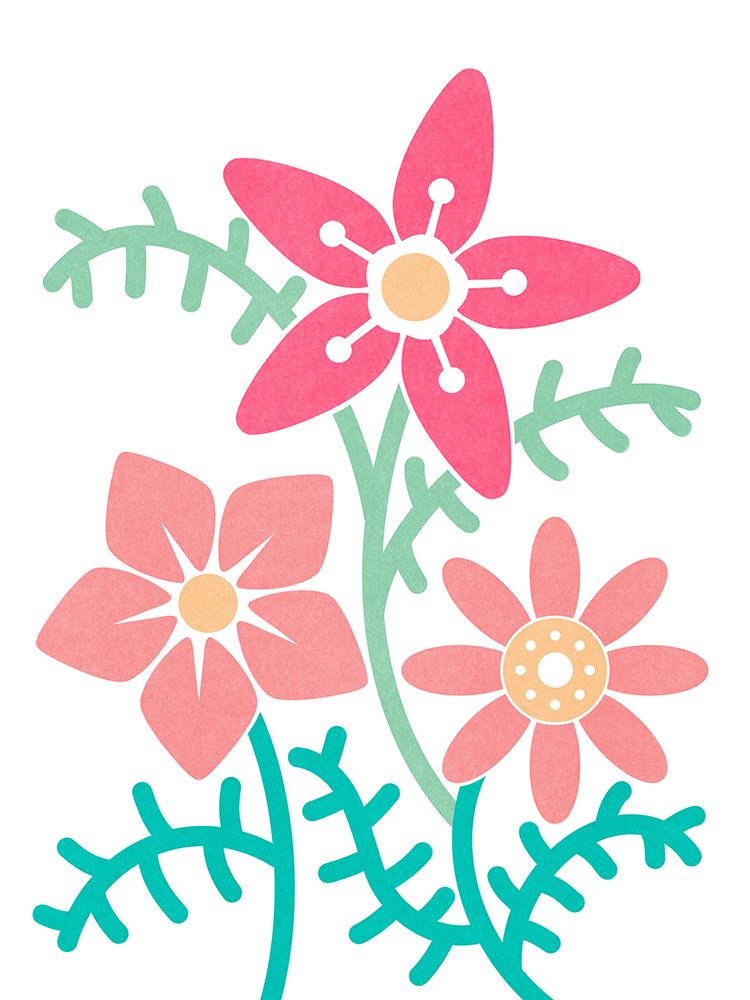 Vintage Split Blooms 2 V2 art print by Marcus Prime for $57.95 CAD