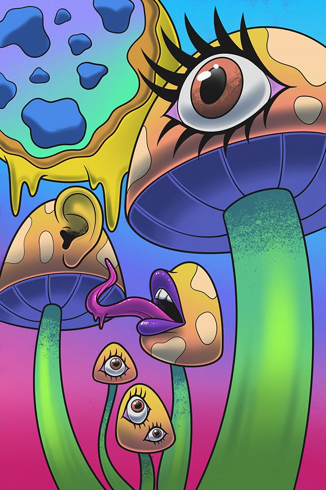 Psychedelic Visions 1 art print by Marcus Prime for $57.95 CAD