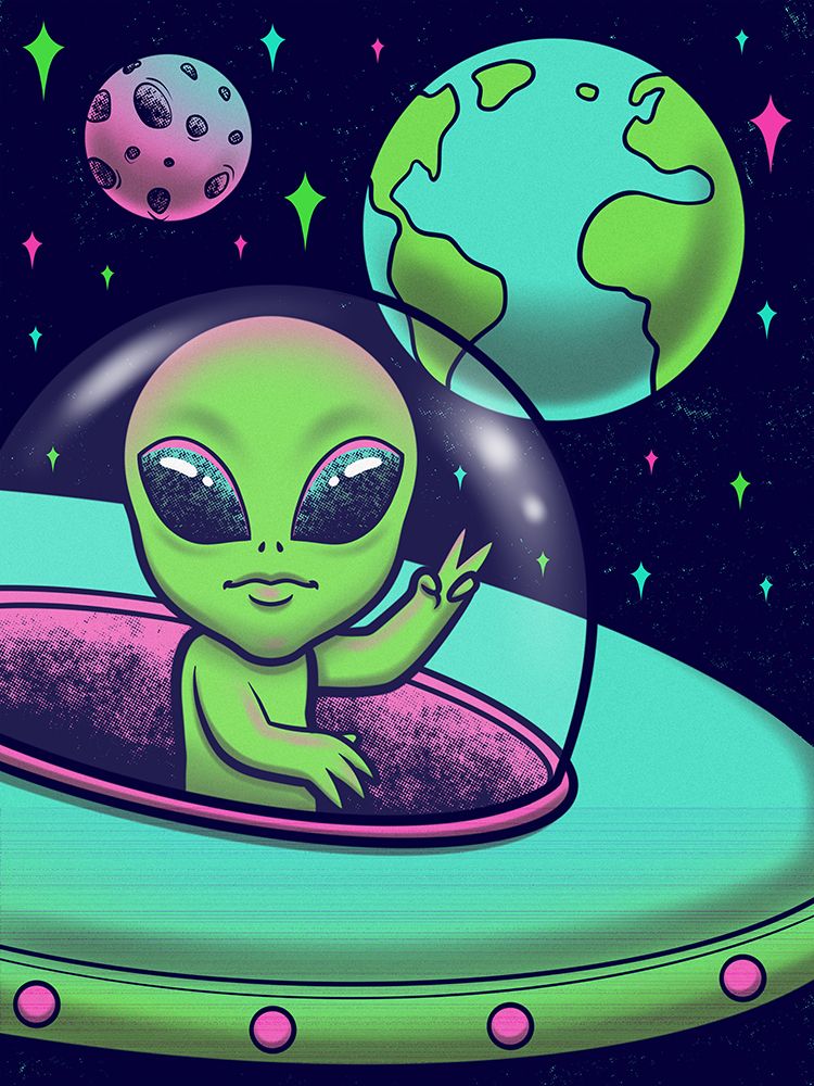 UFO Friend art print by Marcus Prime for $57.95 CAD