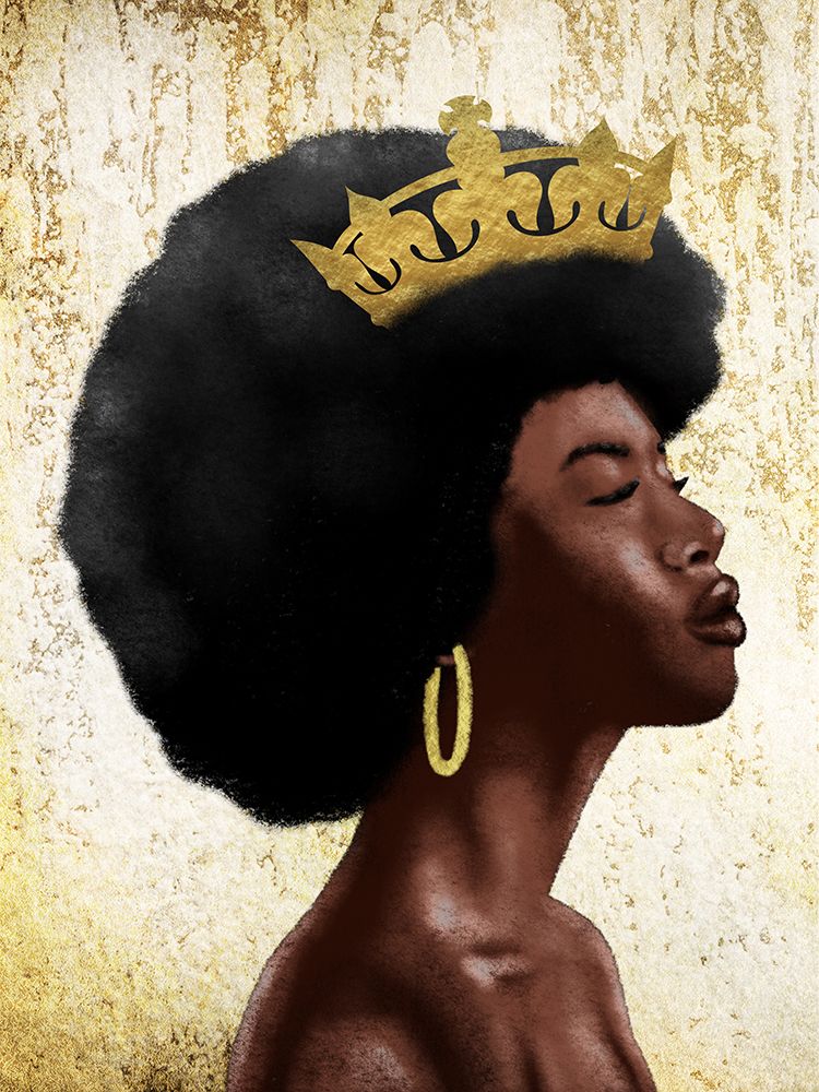 Afro Queen 1 art print by Marcus Prime for $57.95 CAD