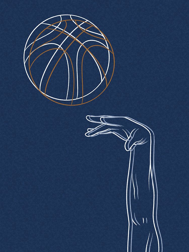 Basketball Lines 1 art print by Marcus Prime for $57.95 CAD