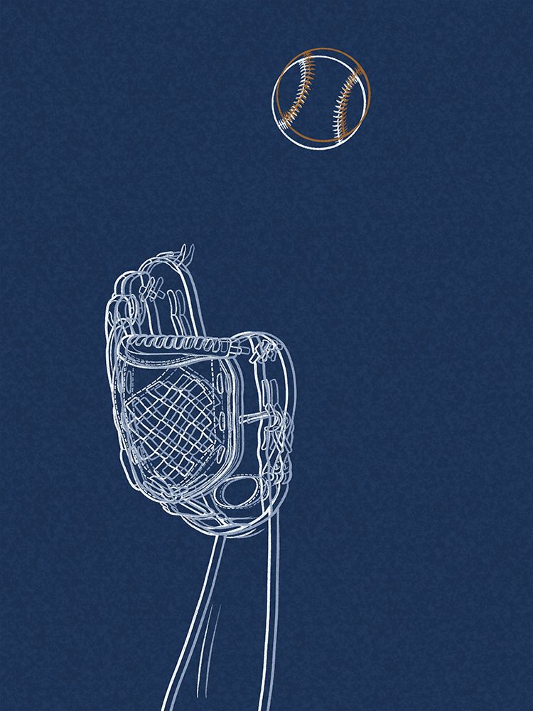Baseball Lines 1 art print by Marcus Prime for $57.95 CAD