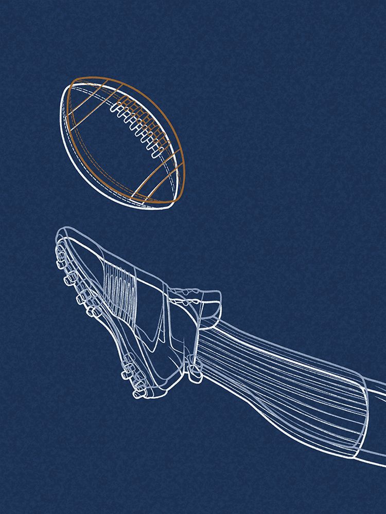 Football Lines 1 art print by Marcus Prime for $57.95 CAD