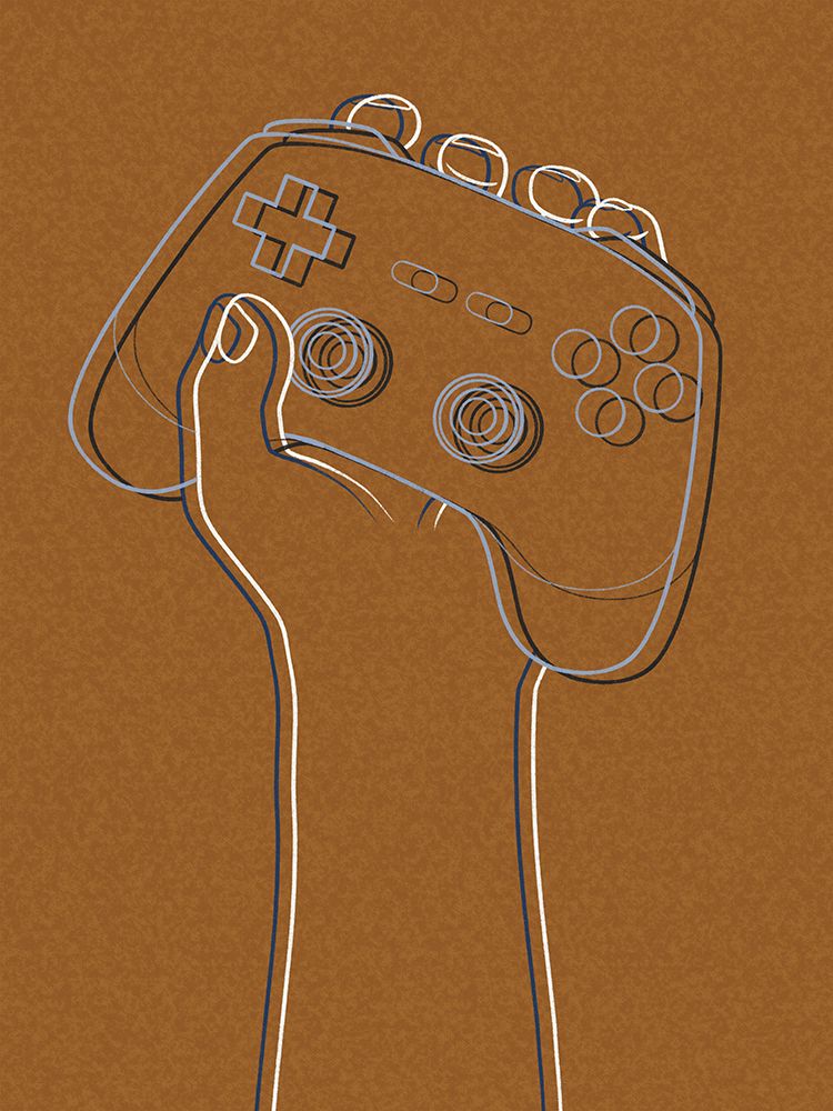 Gaming Lines 1 art print by Marcus Prime for $57.95 CAD