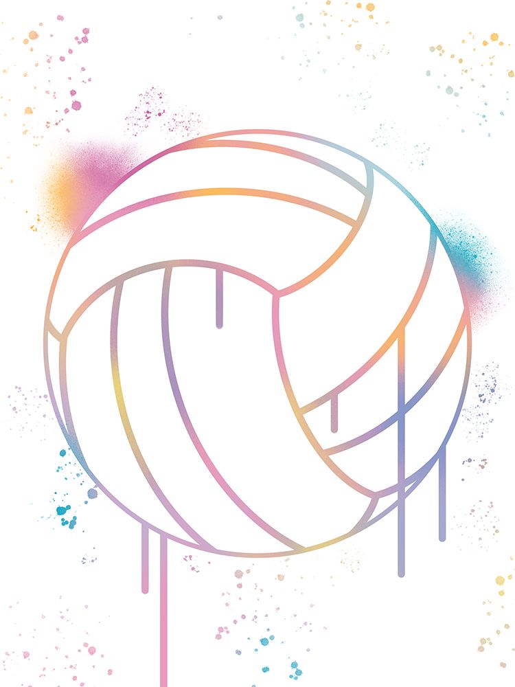 Graffiti Volleyball art print by Marcus Prime for $57.95 CAD