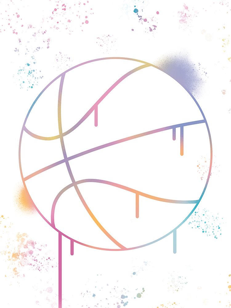 Graffiti Basketball art print by Marcus Prime for $57.95 CAD