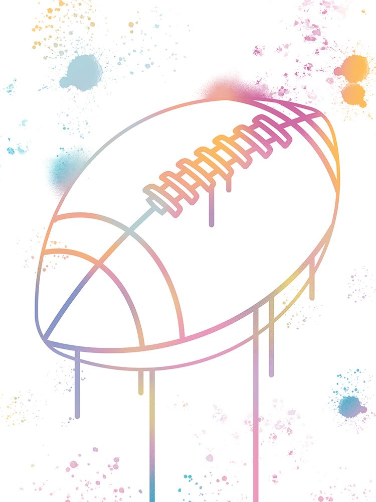 Graffiti Football art print by Marcus Prime for $57.95 CAD