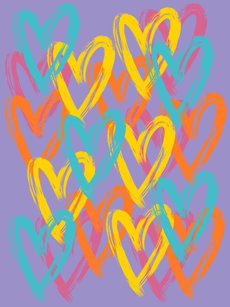 Painted Hearts art print by Marcus Prime for $57.95 CAD