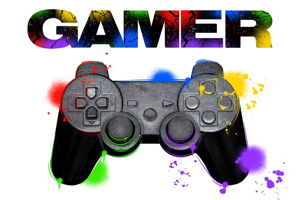 Gamer Graffiti 1 art print by Marcus Prime for $57.95 CAD