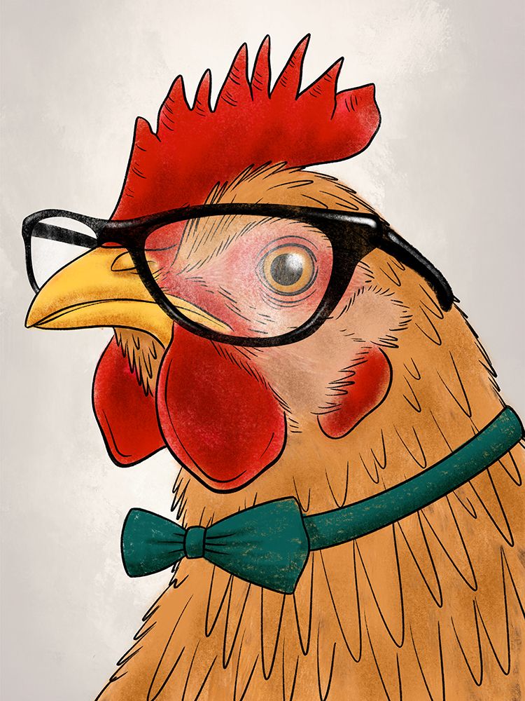 Business Chicken 2 art print by Marcus Prime for $57.95 CAD