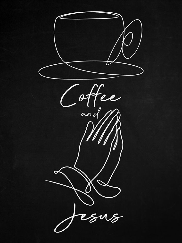 Coffee And Jesus art print by Marcus Prime for $57.95 CAD