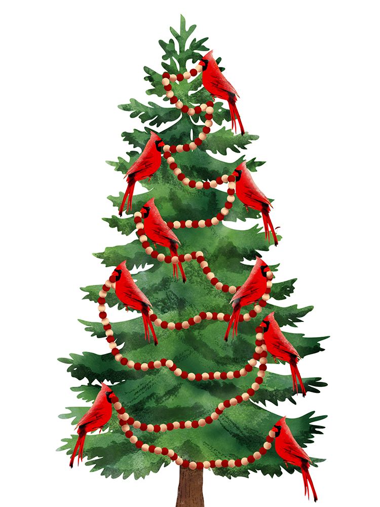 Cardinal Tree art print by Marcus Prime for $57.95 CAD
