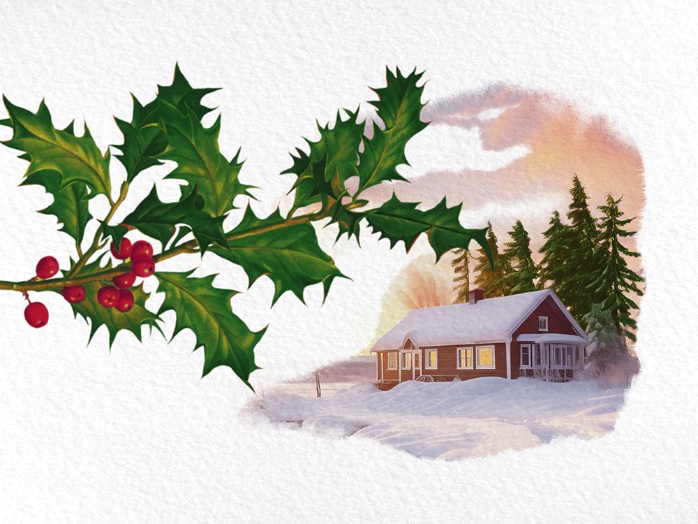 Winter Cabin art print by Marcus Prime for $57.95 CAD
