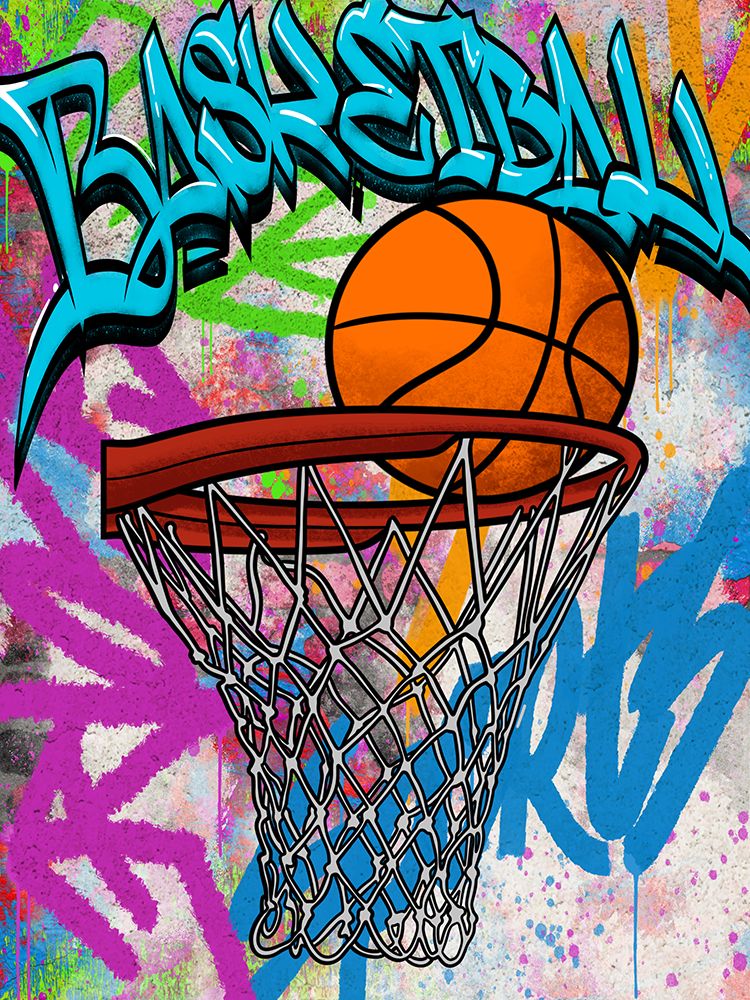 Graffiti Slam Dunk art print by Marcus Prime for $57.95 CAD