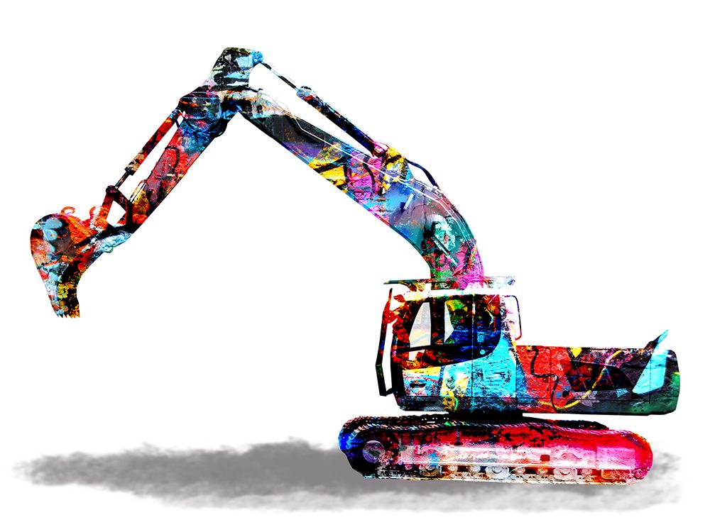 Graffiti Construction 3 art print by Marcus Prime for $57.95 CAD